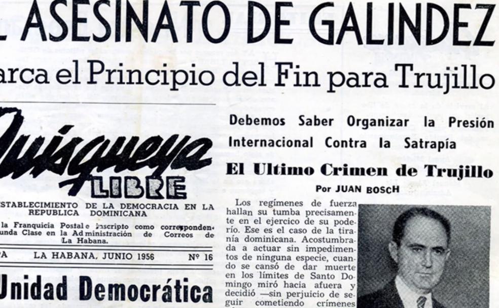 El asesinato de Galíndez en un medio dominicano.