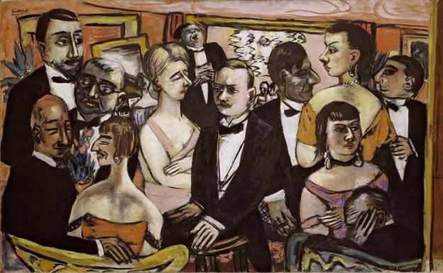 Obra de Max Beckmann que se expone en el Museo Thyssen-Bornemisza, dentro de la muestra 'Figuras del Exilio' 