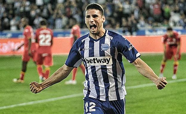 Calleri celebra el gol del empate ante el Getafe.