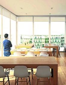 Imagen secundaria 2 - Proyecto completo. La torre contará con servicios comunes para los residentes como piscina, gimnasio, sauna, txoko o salón para actividades. Además, las dos primeras plantas ser reservarán para acoger un centro comercial de 4.400 metros cuadrados.