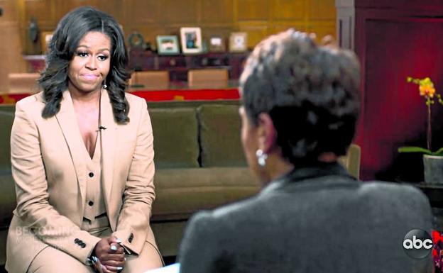 Michelle Obama, durante una entrevista la semana pasada en el programa de la cadena ABC 'Good Morning America'.