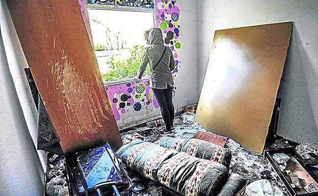 Interior de una de las viviendas de la Avenida de Olárizu.