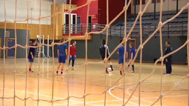 Un momento del entrenamiento del Bilbo.