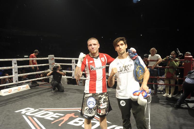 Kerman Lejarraga retuvo el título europeo de los pesos welter y derrotó al inglés Frankie Gavin.