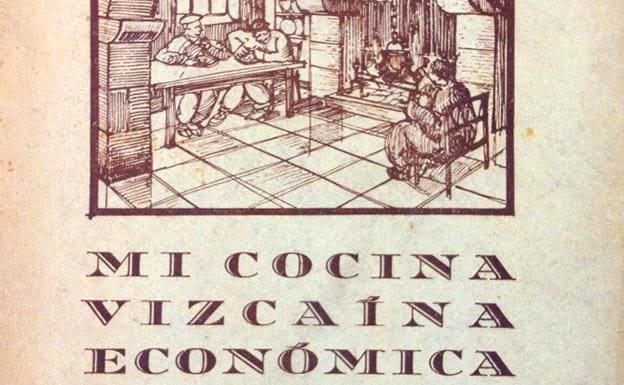Portada de 'Mi cocina vizcaína económica', 6ª edición, 1945. 