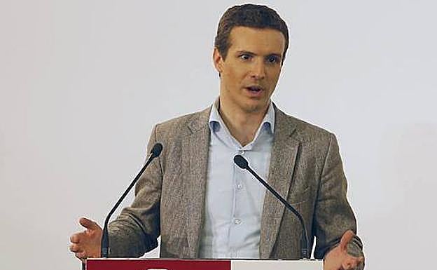 El presidente del PP, Pablo Casado.
