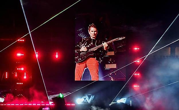 El concierto de Muse reunió a más de 37.000 asistentes.