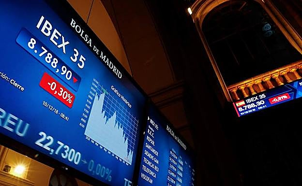 Sede de la Bolsa en Madrid. 