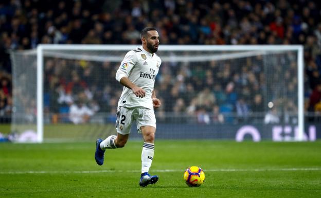 El jugador del Real Madrid, Dani Carvajal