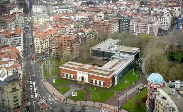 Vista del museo desde la Torre Iberdrola.