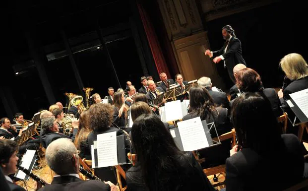 Los componentes de la Asociación de la Banda de Música de Haro, durante un concierto ofrecido hace ahora más de un año.