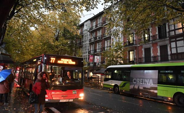 Sindicatos y empresa logran un principio de acuerdo en Bilbobus en puertas de Santo Tomás