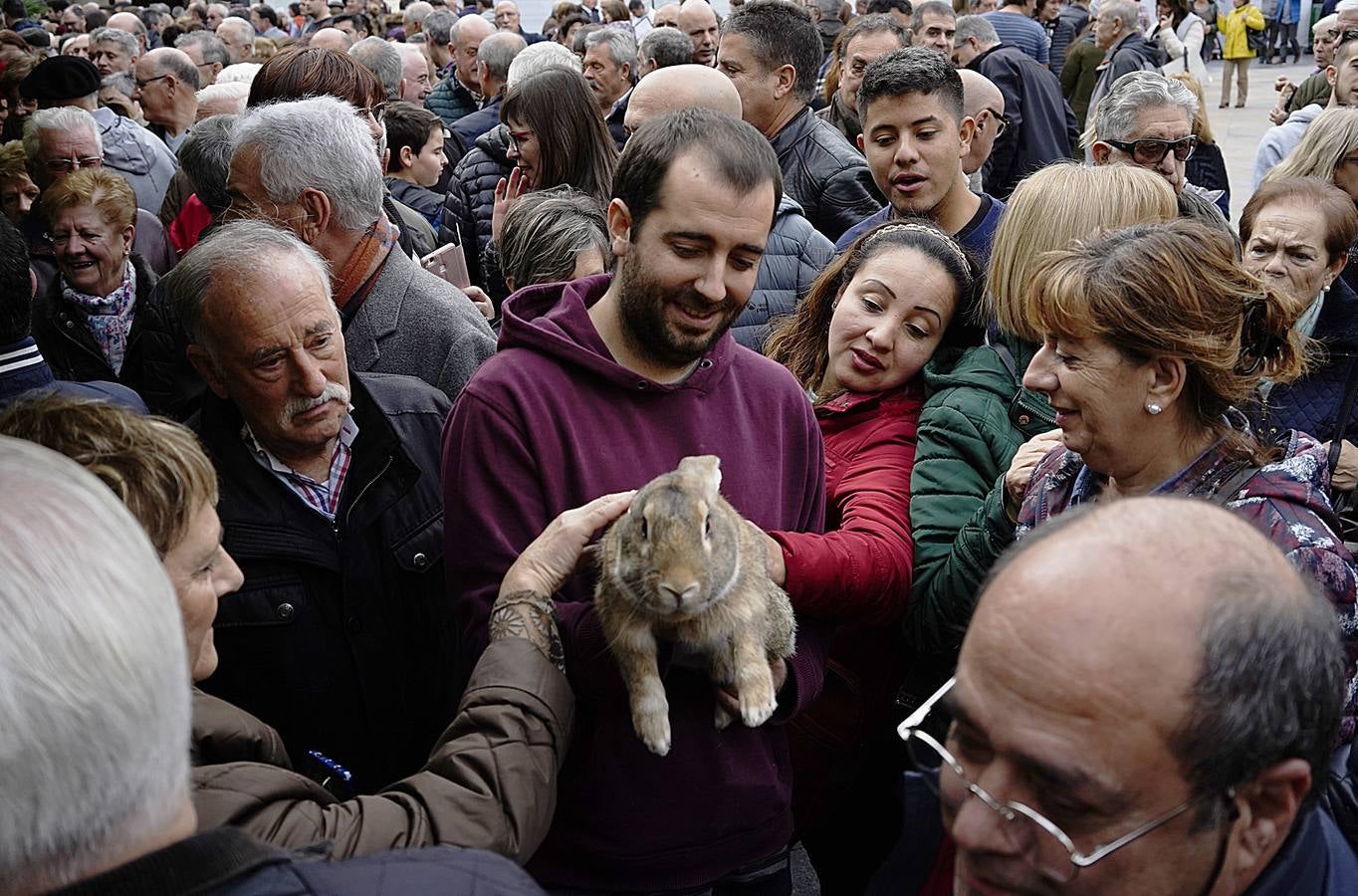 Las buenas perspectivas para esta edición se han cumplido en el inicio de la  Feria de Santo Tomás  en Bilbao, que está congregando desde primera hora a numeroso público 