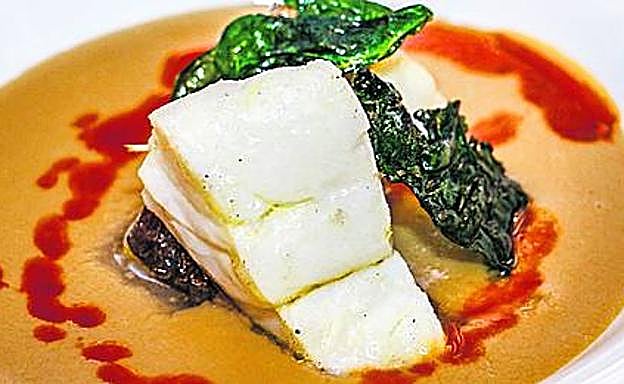 Sobre estas líneas, los morros de bacalao al horno. 