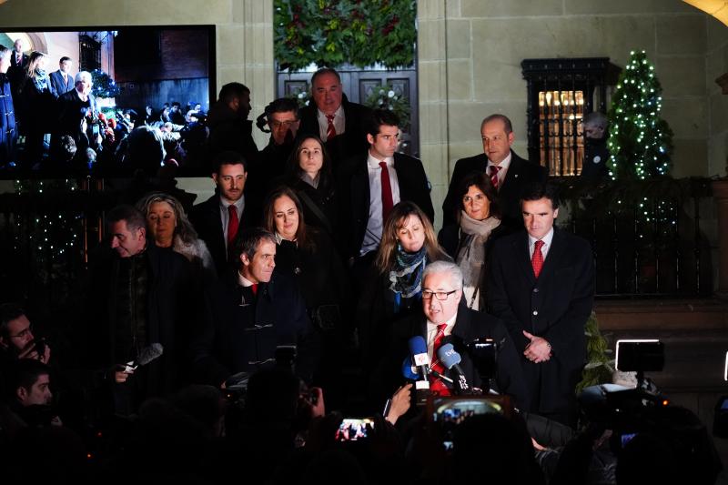 Alberto Uribe-Echevarría, tras conocerse su derrota.