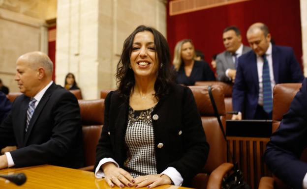 La nueva presidenta del Parlamento andaluz, Marta Bosquet.