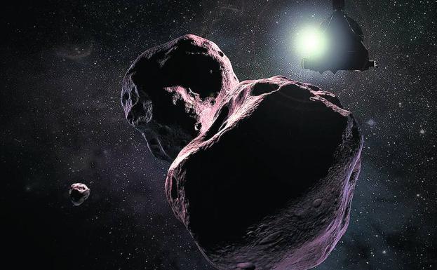 Recreación del encuentro de la 'New Horizons' con Ultima Thule. 