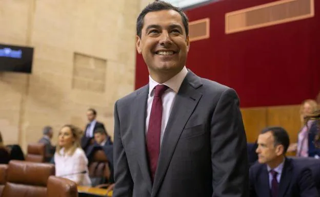 El nuevo presidente de la Junta de Andalucía, Juan Manuel Moreno Bonilla.