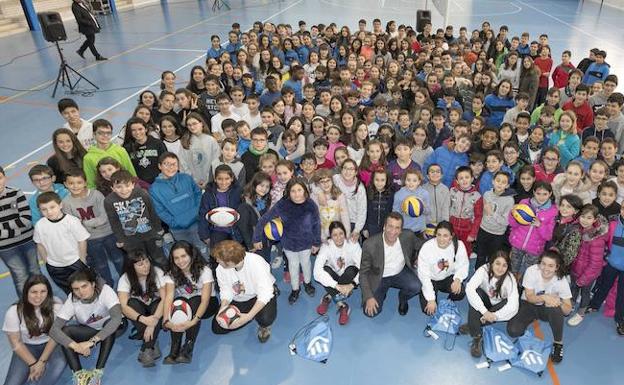 Grupo de escolares de Presentación de María que participaron en esta iniciativa de la Fundación Vital. 