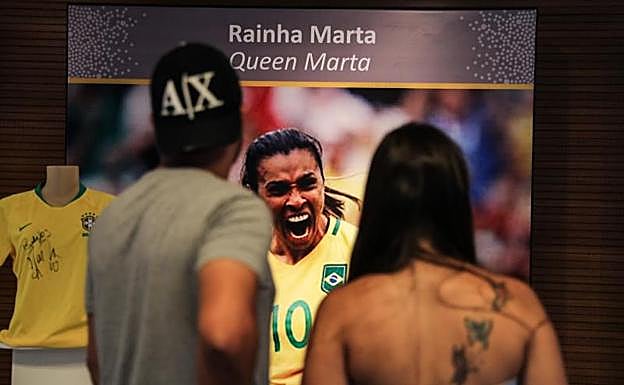 Marta, la primera mujer con un lugar en el museo de Maracaná
