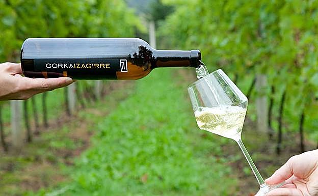 Fiesta del txakoli en la bodega Gorka Izagirre