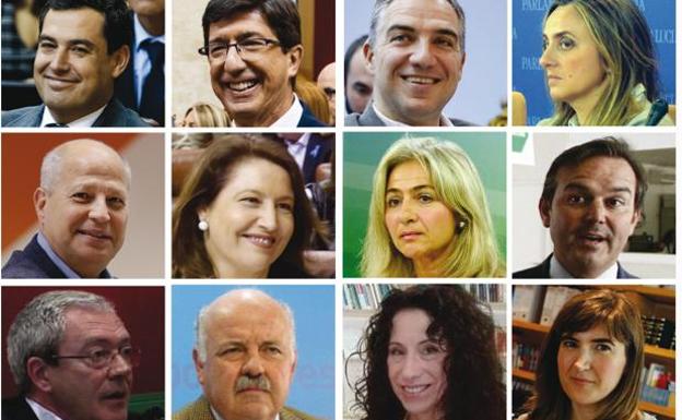 Los rostros del nuevo gobierno andaluz. 