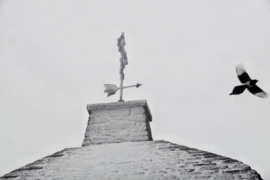 Nieve en O Cebreiro (Lugo).