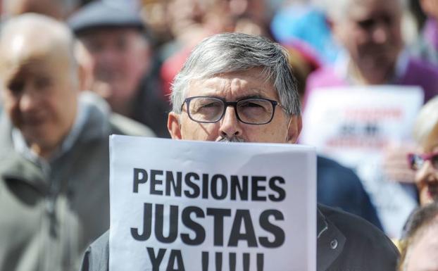 La pensión media en Euskadi llega a 1.223 euros, un 5,9% más