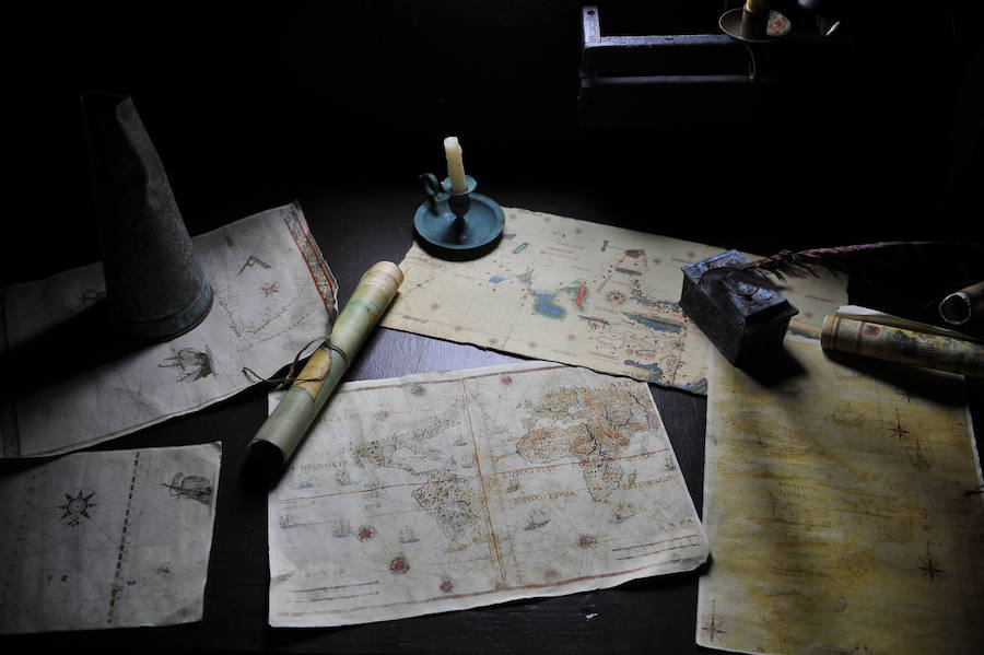 Interior de la réplica de la nao 'Victoria'. 