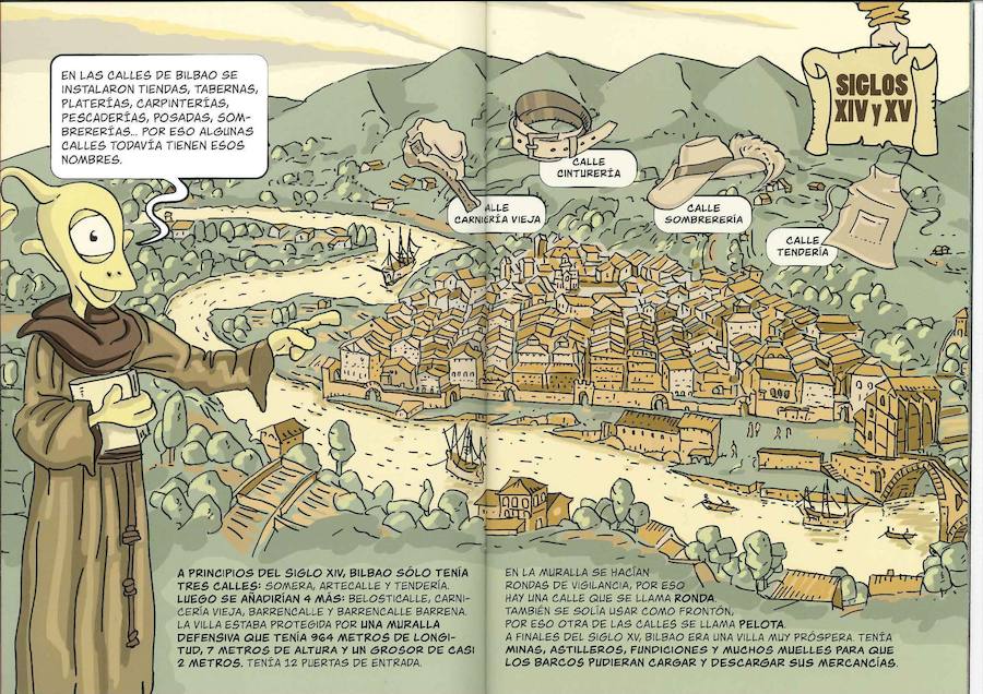 La historia de Bilbao en cómic:  &#039;Bilbao, un poco de historia&#039;