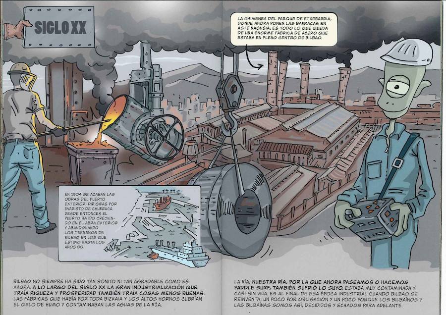 La historia de Bilbao en cómic:  &#039;Bilbao, un poco de historia&#039;