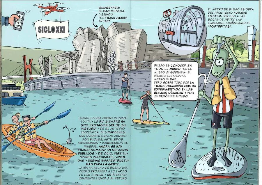 La historia de Bilbao en cómic:  &#039;Bilbao, un poco de historia&#039;