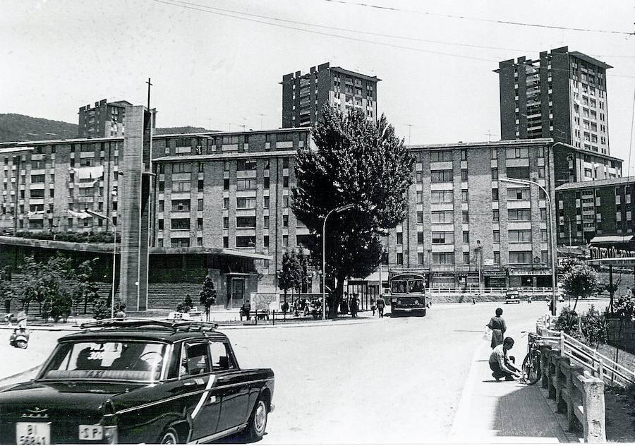 Otxarkoaga en una fotografía de principios de los años 60.