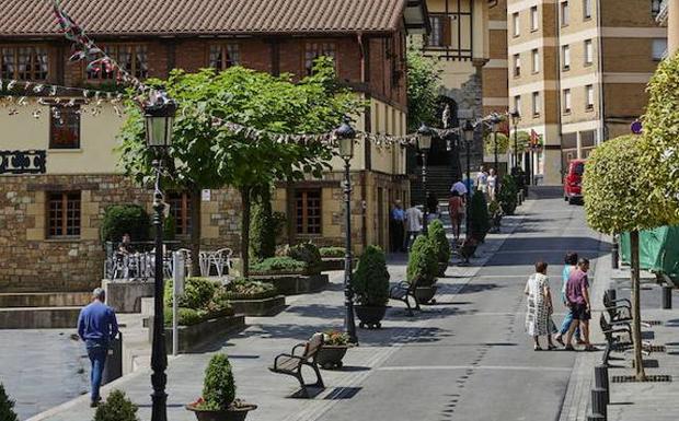 Imagen de una calle del centro de Arrigorriaga. 