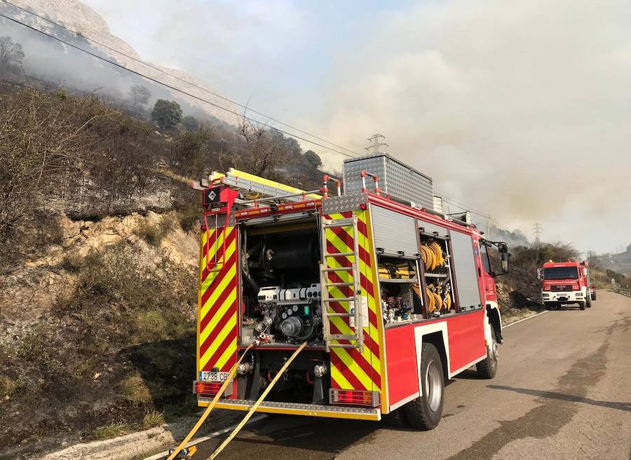 Fotos: El fuego abrasa Cantabria