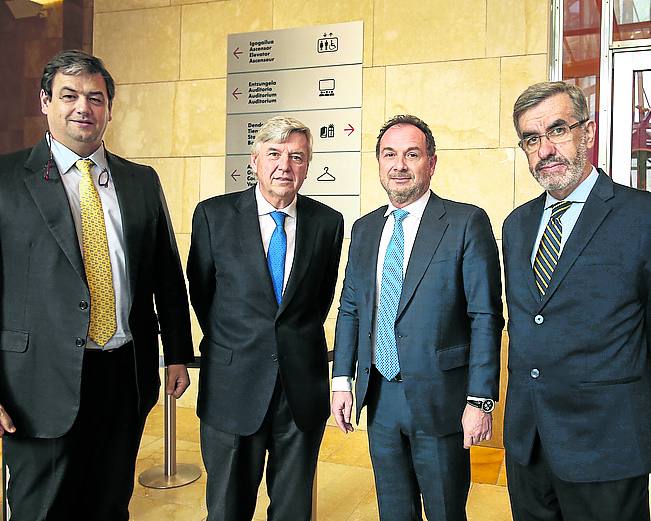 Juan Aguirre, Tomás Olano, Jesús Esmorís y Javier Barcala.