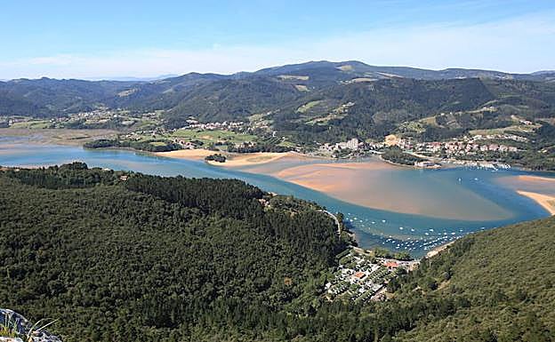 Panorámica del estuario de Urdaibai. 