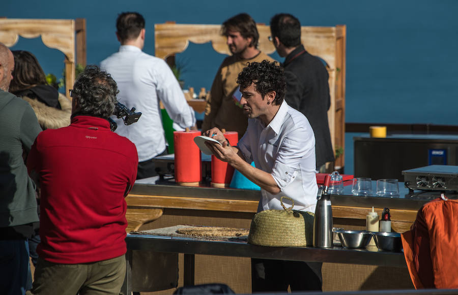 Diputación de Bizkaia consigue que graben un capítulo de la nueva temporada en las inmediaciones del restaurante Eneperi