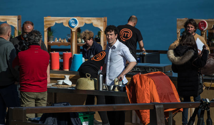 Eneko Atxa durante la grabación.