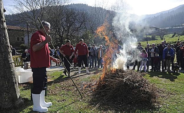 Txarriboda en el barrio de La Quadra. 