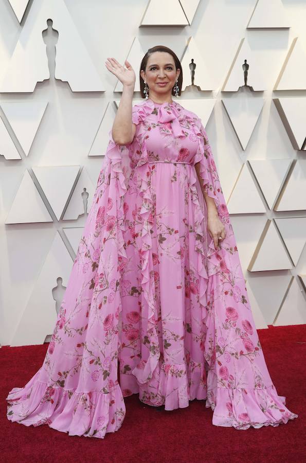 Maya Rudolph, con un vestido-cortina.