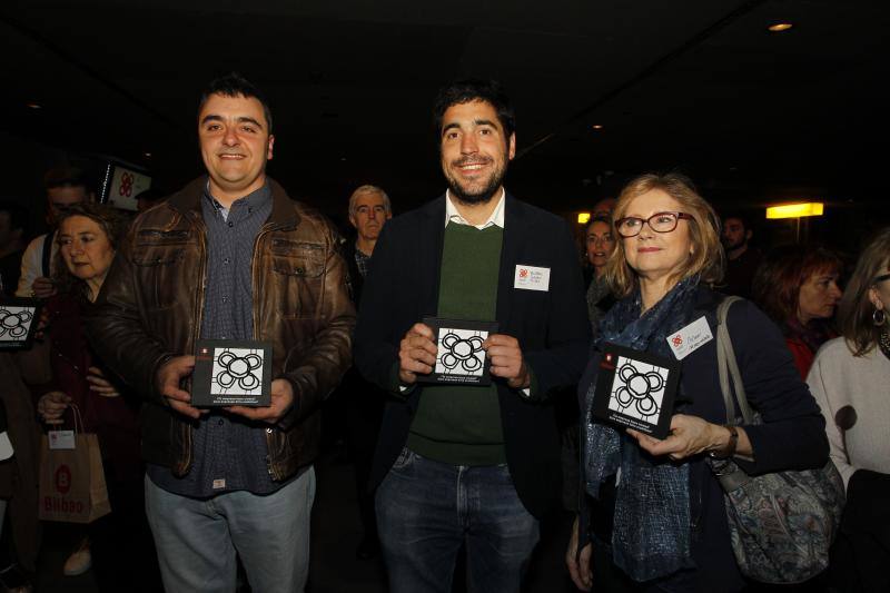 Jorge Ortiz, Joseba Irizar y Maika Rico.