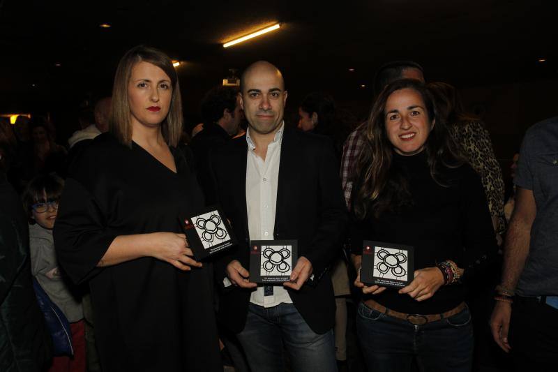 María Alberdi, Ángel María Martín y Almudena García.