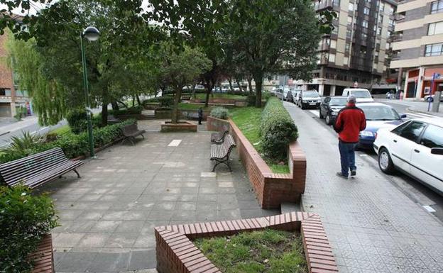 Parque Manuel Gainza, lugar bajo el que se construirá el aparcamiento subterráneo. 