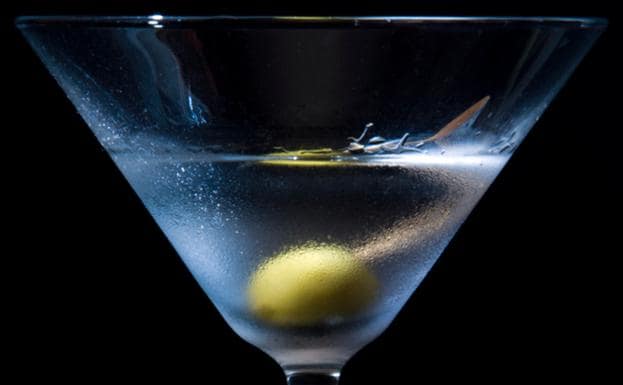 Copa de dry martini.