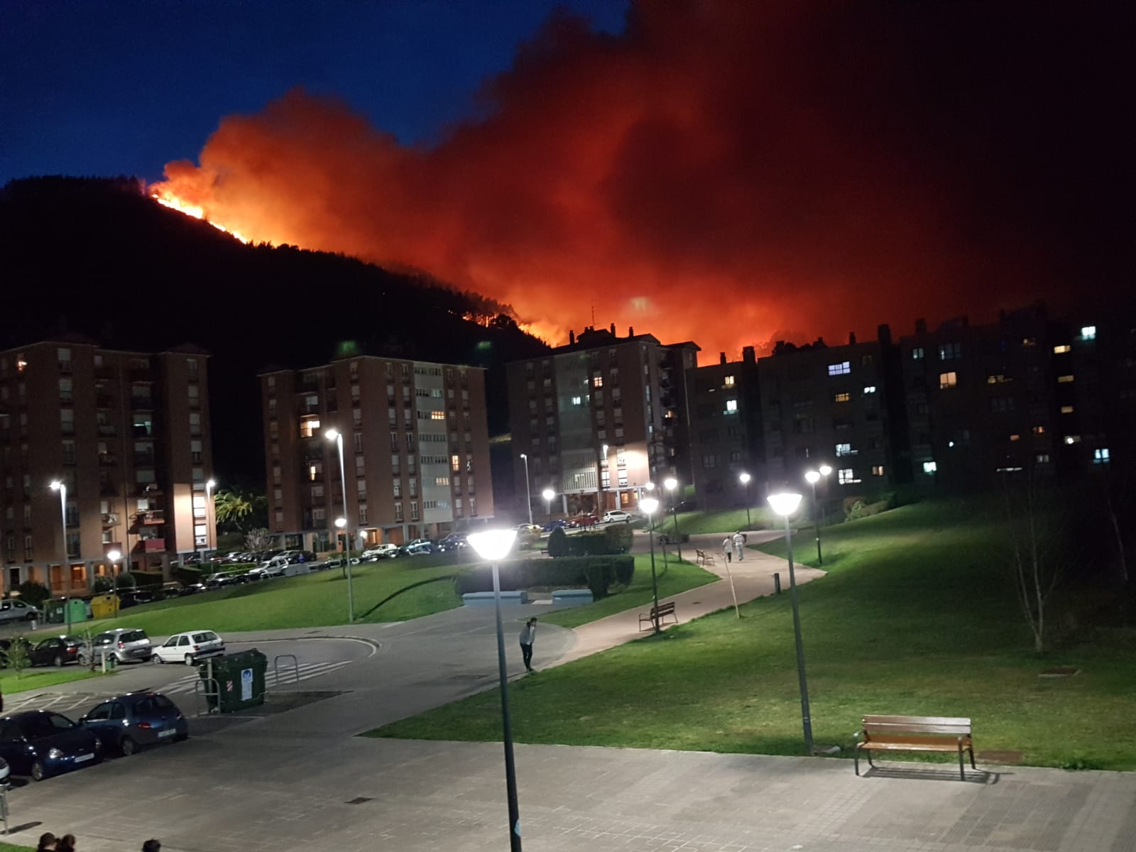 Incendio en Muskiz.