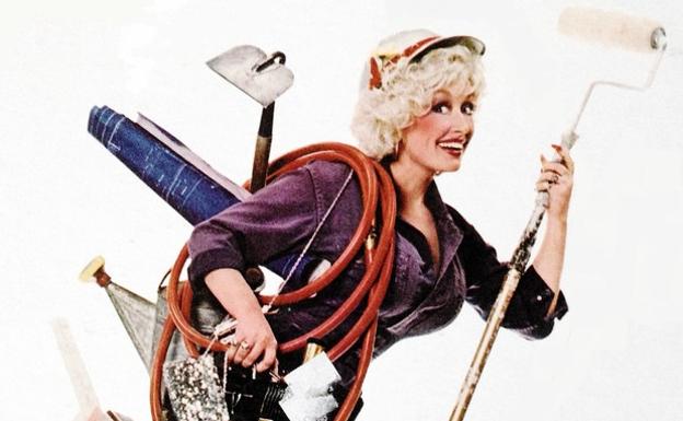 Dolly Parton, en la ilustración de portada del álbum que contenía '9 to 5'.