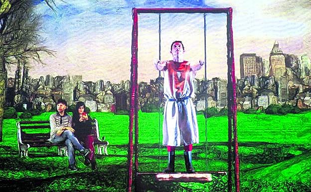 Albert Pla, en un momento del espectáculo.