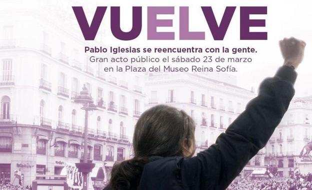 Imagen del controvertido cartel de Podemos.