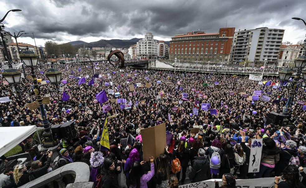 Huelga 8 marzo 2019 en Bilbao, en directo: manifestación feminista y movilizaciones, minuto a minuto